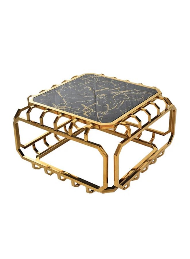 Processor Table Gold Stainless Steel
